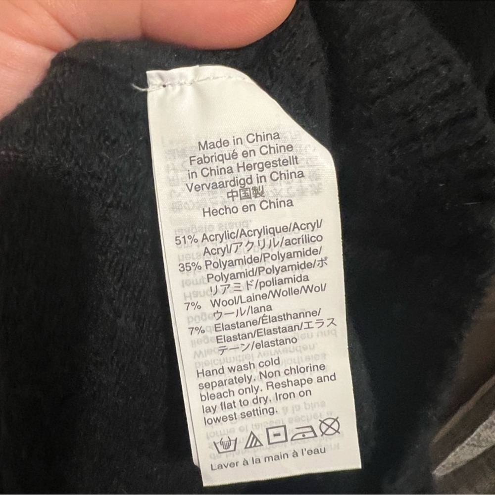 J. Crew Black Long-Sleeve Knit Dress - Picture 2 of 2